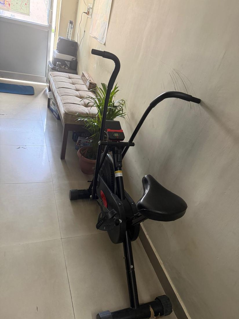 Stationary exercise bike for rehabilitation at Hi-Tech Physiotherapy Dehradun