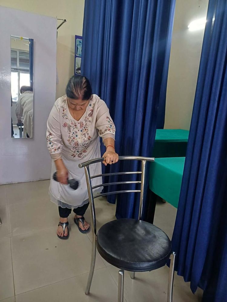 Balance and gait training session at Hi-Tech Physiotherapy Dehradun